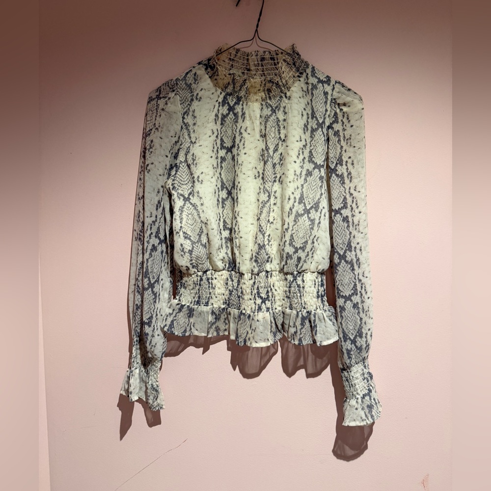 Japna python print blouse - Picture 2 of 4